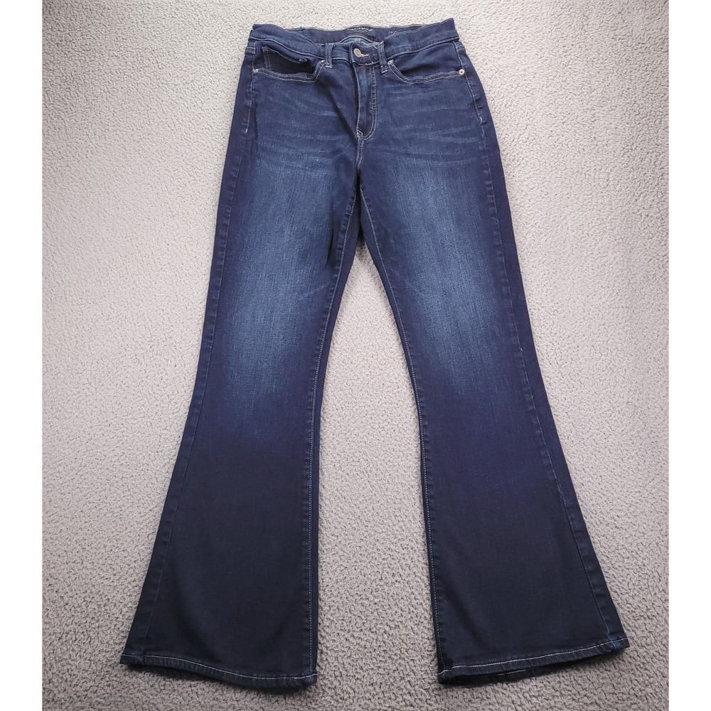 LUCKY BRAND Jeans Womens Size 10/30 STEVIE Flare‎ Leg High Rise Dark Wash Denim